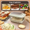 Glass Cheese Grater with Container and Lid, 46OZ Airtight Cheese