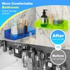 YAWSOUP Acrylic Bathroom Organizer Shelves Wall Mounted Shower Caddy Adhesive