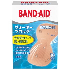 BAND-AID(バンドエイド) 救急絆創膏 ウォーターブロック 指先用 10枚