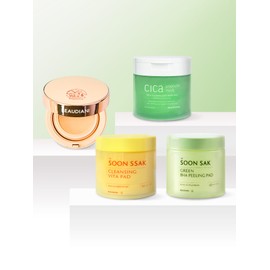 Beaudiani [SET] Mesh tight-up flight attendant cushion + 2-piece set of soothing toner pad and cleansing pad of your choice / [SET] 메쉬 타이트 업 승무원쿠션 + 진정 토너 패드 및 클렌징 패드 선택 2종 세트