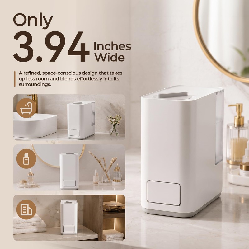 Hot Towel Dispenser Machine for Face, 750W, 5-Second Heating, White
