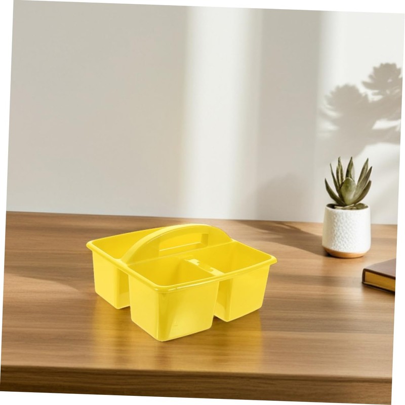 Gadpiparty Classroom Storage Organizer Basket with Compartments Pe Supply Tote