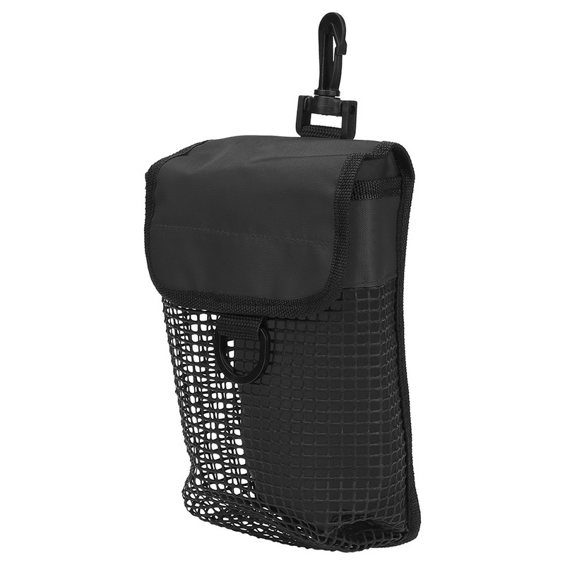 Outdoor Portable Lightweight Diving Mesh Gear Bag Package with Buckle(black)