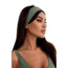 Bodya Stirnband Damen Breite Elastische Weiche Haarband Haarreifen Banda Nero