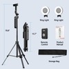 70.9" Auto Face Tracking Tripod 360° Rotation with Lights, Motion