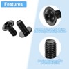 sourcing map 20Pcs M8-1.25x16mm Flanged Button Head Socket Cap Screws,
