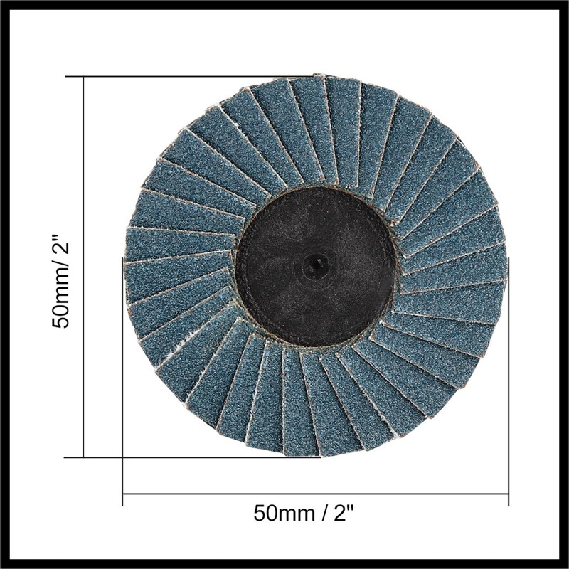 Hihaha 10pcs 2 Inch High Density Flap Disc Sanding Grinding