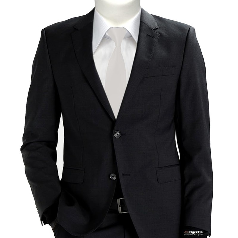 Slim TigerTie Designer Tie in Plain – Tie Cravat -