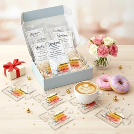 Ebrima 20 Sets Employee Appreciation Gifts- Motivational Acrylic Puzzle Piece Coaster, with Thank You Cards & OPP Bags, Bulk Staff Appreciation Gifts for Office Coworker Staff