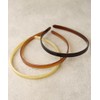 VINGTAINE HK-58-CAMEL Simple Headband, Tortoise Shell Style, Elegant, Chic Women's