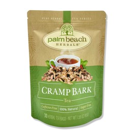 Palm Beach Medicinal Herbs - Cramp Bark Tea - Pure Herbal Tea Series, 30ct