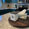 MAGIGO 15 Inches Black Walnut Wood Lazy Susan, Solid Wooden
