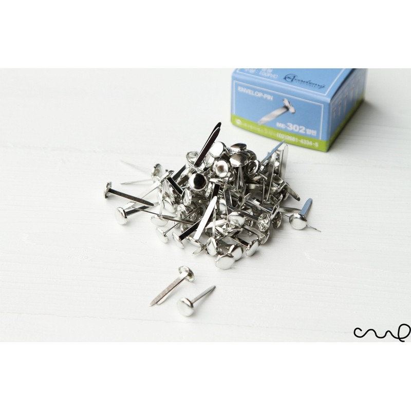 ASKOREA Academy(TM) 100 x Paper Fasteners Split Pins Binding Steel