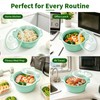 Collapsible Silicone Microwave Vegetable Steamer, 42oz Microwave Steamer with Lid
