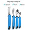 Easy Grip Cutlery Set, Cutlery for Disabled Hands, Disability Ideal