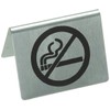 Stalwart U044 Stainless Steel Table Sign, No Smoking