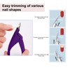 DOETYD Acrylic Nail Clipper Set Stainless Steel Gel False Nail