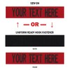 Custom Uniform Name Tape. Red, 5 Inch Hook Fastener