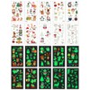 Awinway Luminous Christmas Tattoos Children - 120 Pieces Christmas Temporary