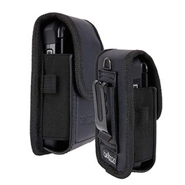 BELTRON Vertical Leather Pouch for DuraXE Epic E4830, DuraXV Extreme E4810, DuraXE E4710, DuraXV LTE E4610, Sonim XP3 Features: Heavy Duty Belt Loop, Metal Belt Clip & Dual Magnet Closure