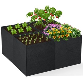 GREANER Fabric Garden Bed, Large Thickened Raised Beds for Gardening Vegetables, Rectangle Garden Grow Bed Bags for Growing Potatoes Carrots Chillies Tomatoes Strawberry Onion