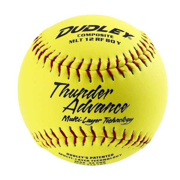Dudley Thunder Advance 12" Slow Pitch Softball - Composite Cover - Pack of 12