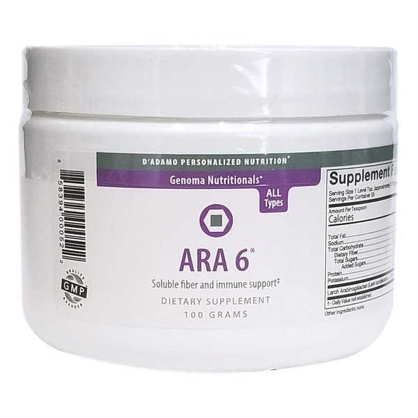 ARA 6, Soluble Fiber and Immune Support, 100 Grams