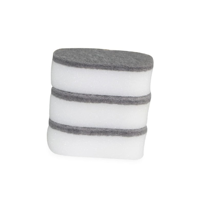 Baluue 5pcs Kitchen Cleaning Sponge Double-Sided Dishwashing Pads for Home
