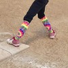 MadSportsStuff Crazy Tie Dye Socks Over the Calf (Navy/Red/White, Small)