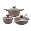 Country Kitchen Non-Stick Cast Aluminum Cookware Set - Durable Kitchen