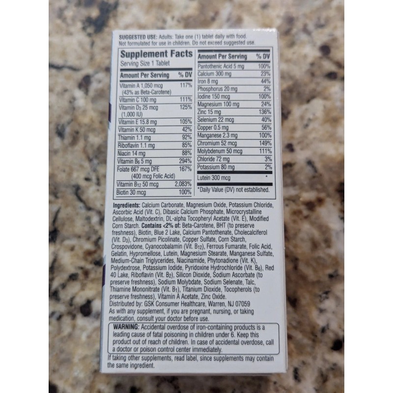 Centrum Silver Women 5-+ Multivitamin 65 Tablets exp: 05/2026