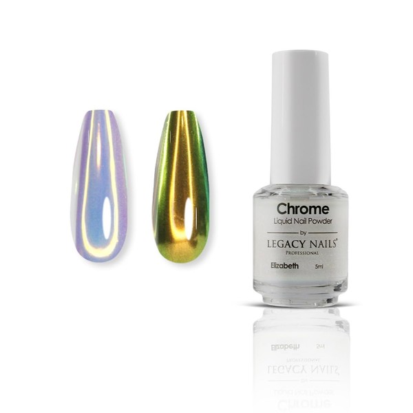 LEGACY NAILS Professional CHROME Nail Liquid Powder - ELIZABETH 5ml