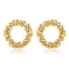 Naot Jewelry 18K Gold Stud Earrings Bubble Circle Pierce [Gift