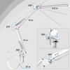 TROPICALTREE LED Desk Lamp, Swing Arm Desk Light with Clamp,