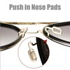 Eyeglass Nose Pads 10 Pairs Push in Soft Silicone Replacement