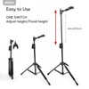 AROMA Universal Portable Guitar Stand with Auto-Lock Neck Holder and