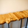WELLAND Cedar Wood Live Edge Console Table 13" D x