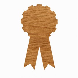 Award Ribbon Style Design Stencil, 4-Inch, Reusable Mylar Cutout, Perfect for Sign Art, Crafts & DIY Projects