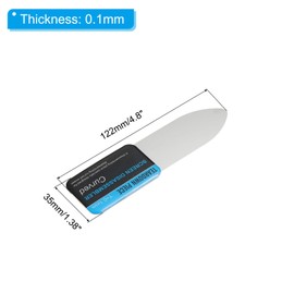 PATIKIL Flat Curved Spudger Pry Blade Professional Stainless Steel Metal 0.1mm Ultra Thin Pry Opening Tool for Mobile Phone Repair 3pcs