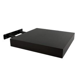 Wall Shelf, 25 x 25 x 4 cm, Floating Hanging Shelf, Wenge Colour, Wall Shelf, Bookcase, Decorative Maximum Load 5 kg