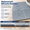 Silicone Cat Litter Mat 30" x 23",Large Waterproof Cat Pad
