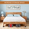 sourcing map 4Pcs Bed Risers, Square Heavy Duty Stackable Lift