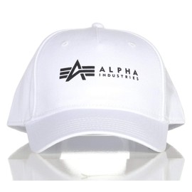 ALPHA INDUSTRIES Unisex Alpha Cap Baseball Cap, White