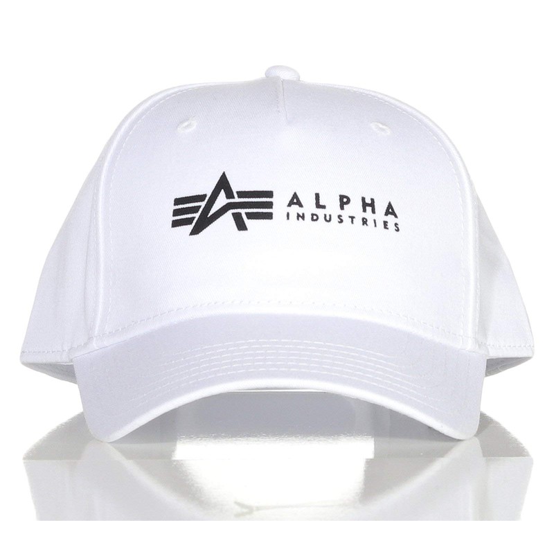 ALPHA INDUSTRIES Unisex Alpha Cap Baseball Cap, White