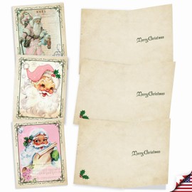 The Best Card Company Variety Pack of 10 Christmas Greeting Cards with Envelopes, Humor Holiday Assortment for Men and Women (10 Designs, 1 Each) - Pink Kringle M6695XSG