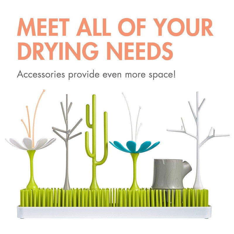 Boon Grass Countertop Drying Rack Bundle - Includes Grass, Stem,