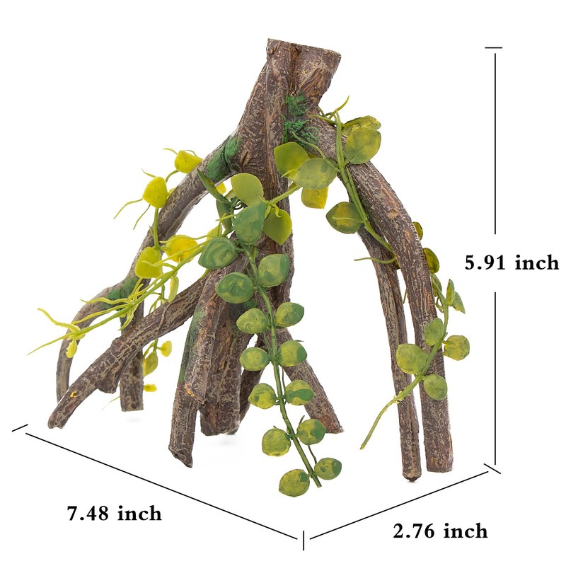 AQUA KT Reptile Corner Climbing Branch with Plant Snake Climb