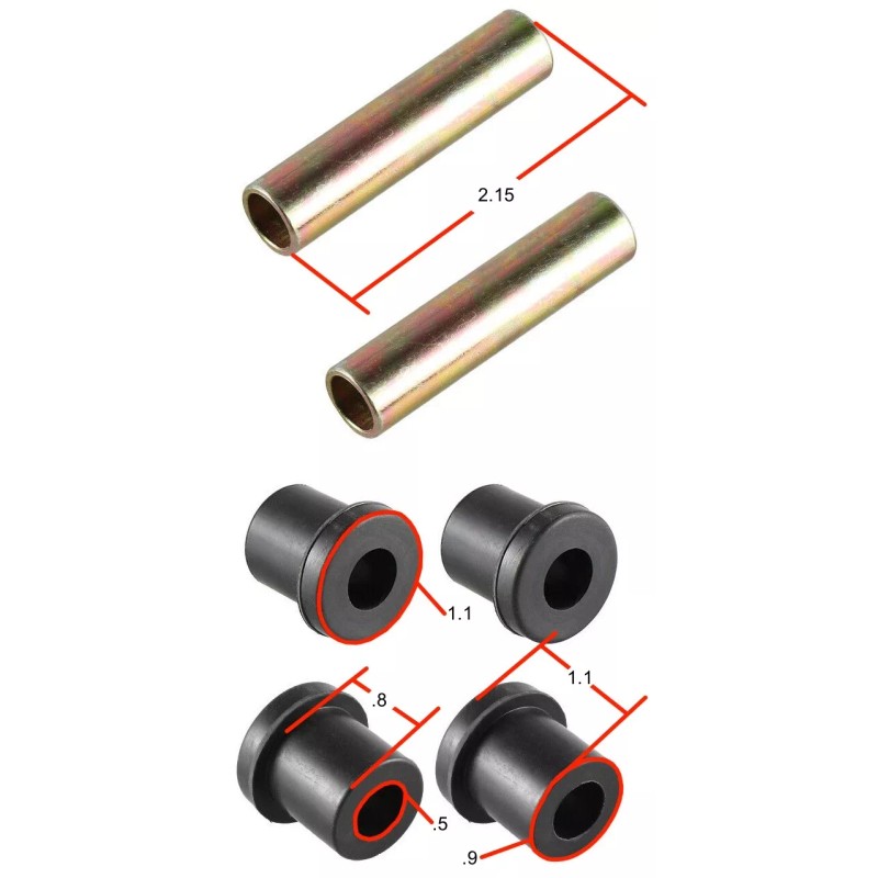 Huskey Club Car DS Golf Cart 4 Bushings and 2