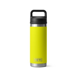 YETI Rambler Bottle Chug, Vaccum Insulated Stainless Steel Bottle with Chug Cap, Firefly Yellow, 18 oz (532 ml)