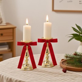 XFSRG Pack of 24 Christmas Bows Small Decoration High-Quality Christmas Tree Decorations Bow Gift Ribbons Perfect Christmas Decoration Christmas Decoration for Festive Atmosphere (Red)